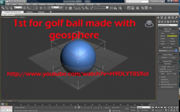 Creation of 24CT Titleist (golfball): Step 1